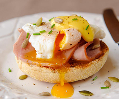 Eggs Benedict with Warburtons Muffin