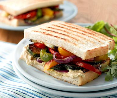 Warburtons Houmous Toastie with Chargrilled Vegetables