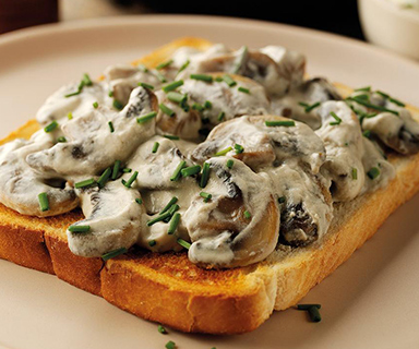 Creamy Mushrooms on Warburtons Toast