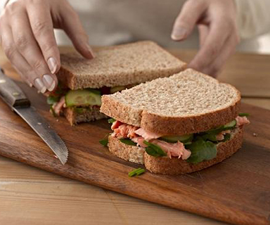 Warburtons Hot Smoked Salmon Sandwich