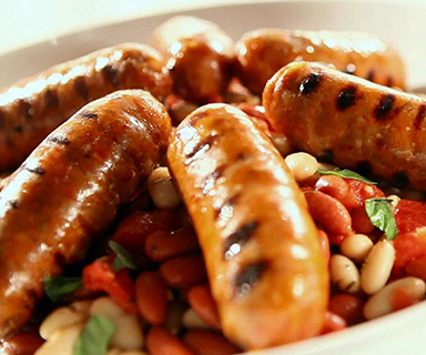 Warburtons Sausages and Beans on Toast